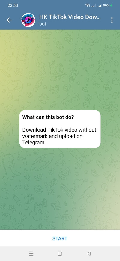 download video tiktok di telegram