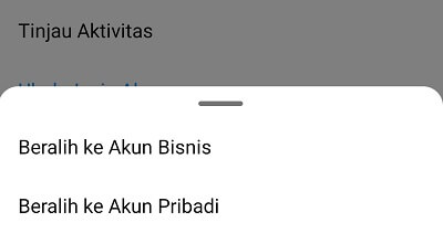 beralih ke akun professional atau bisnis di instagram
