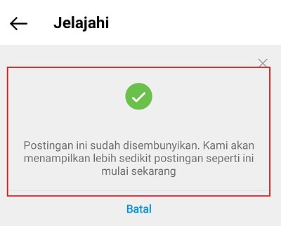 cara mengatasi explore instagram berubah
