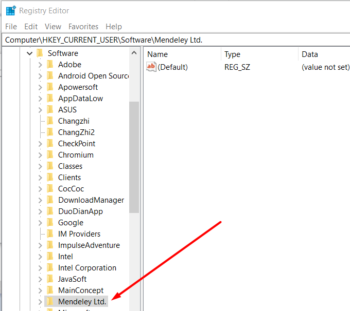 Menghapus Folder Aplikasi di Registry Editor