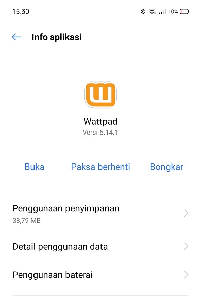download aplikasi wattpad versi lama