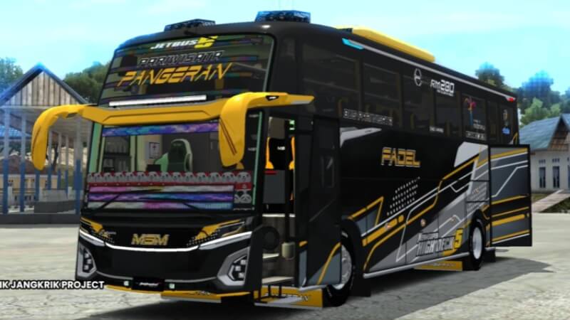 Download Mod Bussid Bus MSM Pangeran Livery Fadel Corong Atas